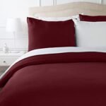 Parure ensemble housse de couette bicolore