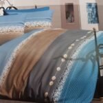 Parure ensemble housse de couette Bianca Mavi