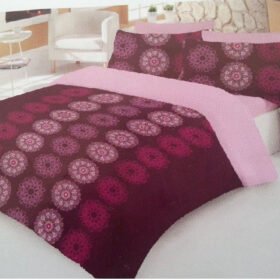 Parure ensemble housse de couette Aura Rose