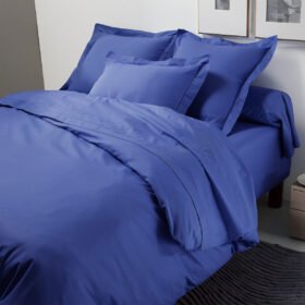 Parure ensemble housse de couette Bleu